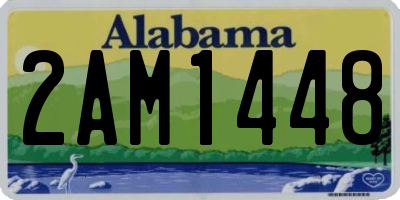AL license plate 2AM1448