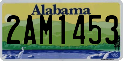 AL license plate 2AM1453