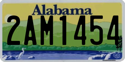 AL license plate 2AM1454