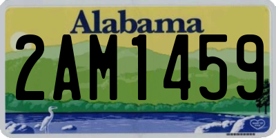AL license plate 2AM1459
