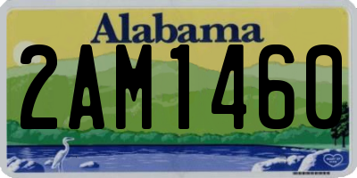 AL license plate 2AM1460