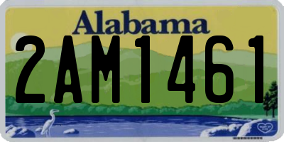 AL license plate 2AM1461