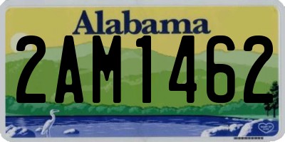 AL license plate 2AM1462