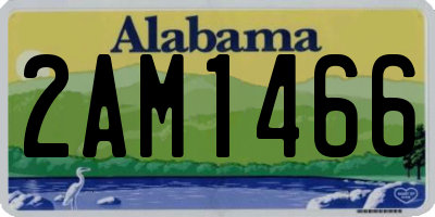 AL license plate 2AM1466