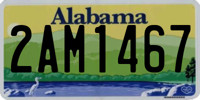 AL license plate 2AM1467