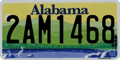 AL license plate 2AM1468