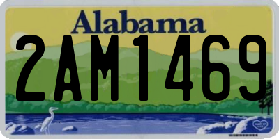 AL license plate 2AM1469