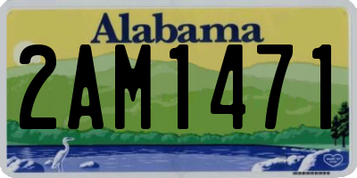 AL license plate 2AM1471