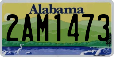 AL license plate 2AM1473