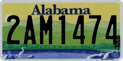 AL license plate 2AM1474