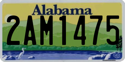 AL license plate 2AM1475