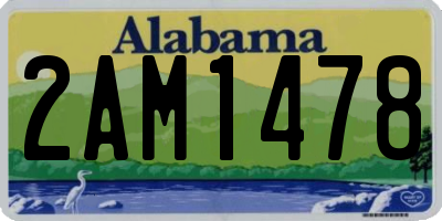 AL license plate 2AM1478