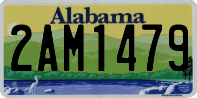 AL license plate 2AM1479