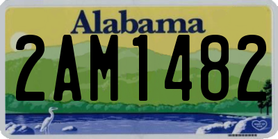 AL license plate 2AM1482