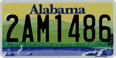 AL license plate 2AM1486