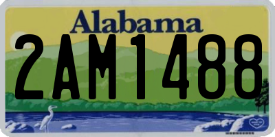 AL license plate 2AM1488