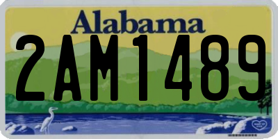 AL license plate 2AM1489