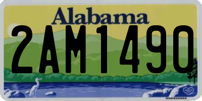 AL license plate 2AM1490