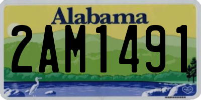 AL license plate 2AM1491