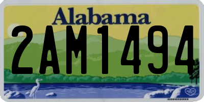 AL license plate 2AM1494