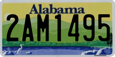 AL license plate 2AM1495