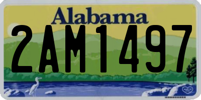AL license plate 2AM1497
