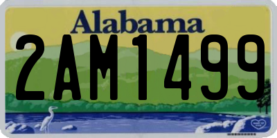 AL license plate 2AM1499
