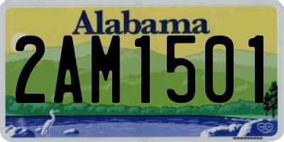 AL license plate 2AM1501