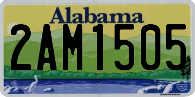 AL license plate 2AM1505