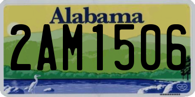 AL license plate 2AM1506