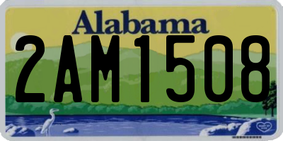 AL license plate 2AM1508