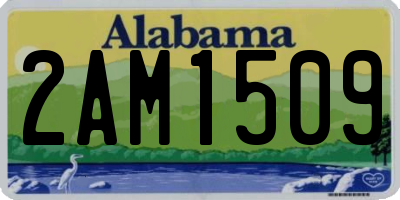 AL license plate 2AM1509