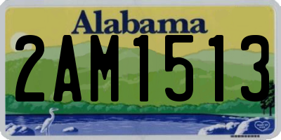 AL license plate 2AM1513