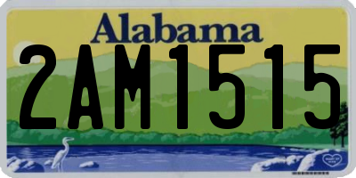 AL license plate 2AM1515