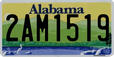 AL license plate 2AM1519