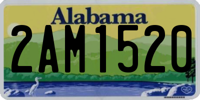 AL license plate 2AM1520