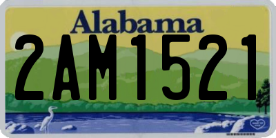 AL license plate 2AM1521