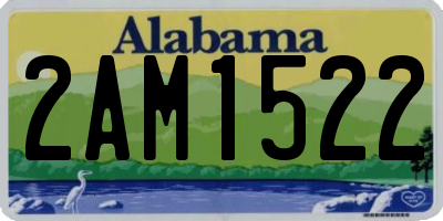 AL license plate 2AM1522