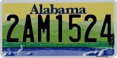 AL license plate 2AM1524