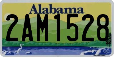 AL license plate 2AM1528