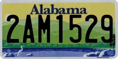 AL license plate 2AM1529