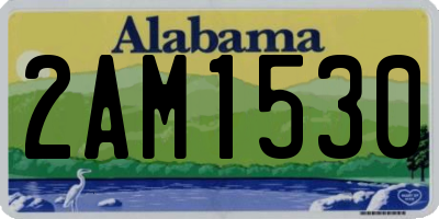 AL license plate 2AM1530