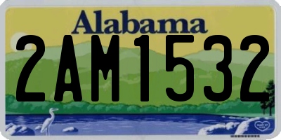 AL license plate 2AM1532
