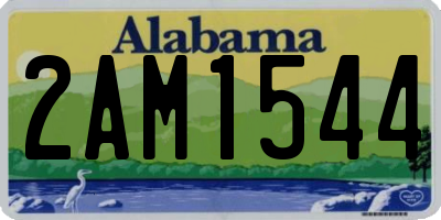 AL license plate 2AM1544