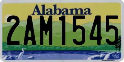 AL license plate 2AM1545