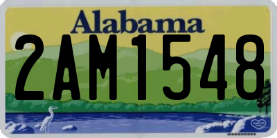 AL license plate 2AM1548