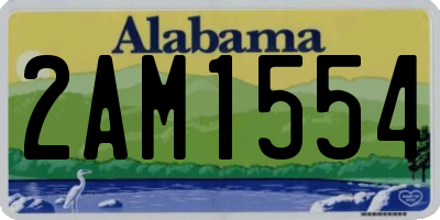 AL license plate 2AM1554