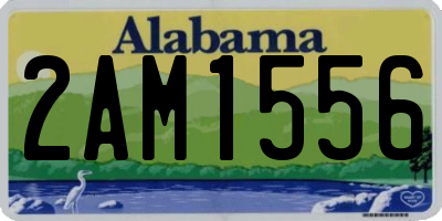 AL license plate 2AM1556