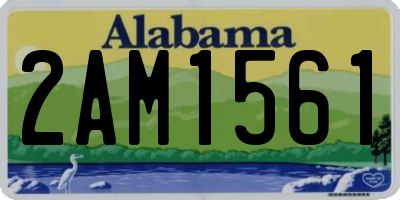 AL license plate 2AM1561