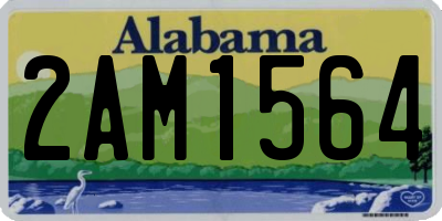 AL license plate 2AM1564